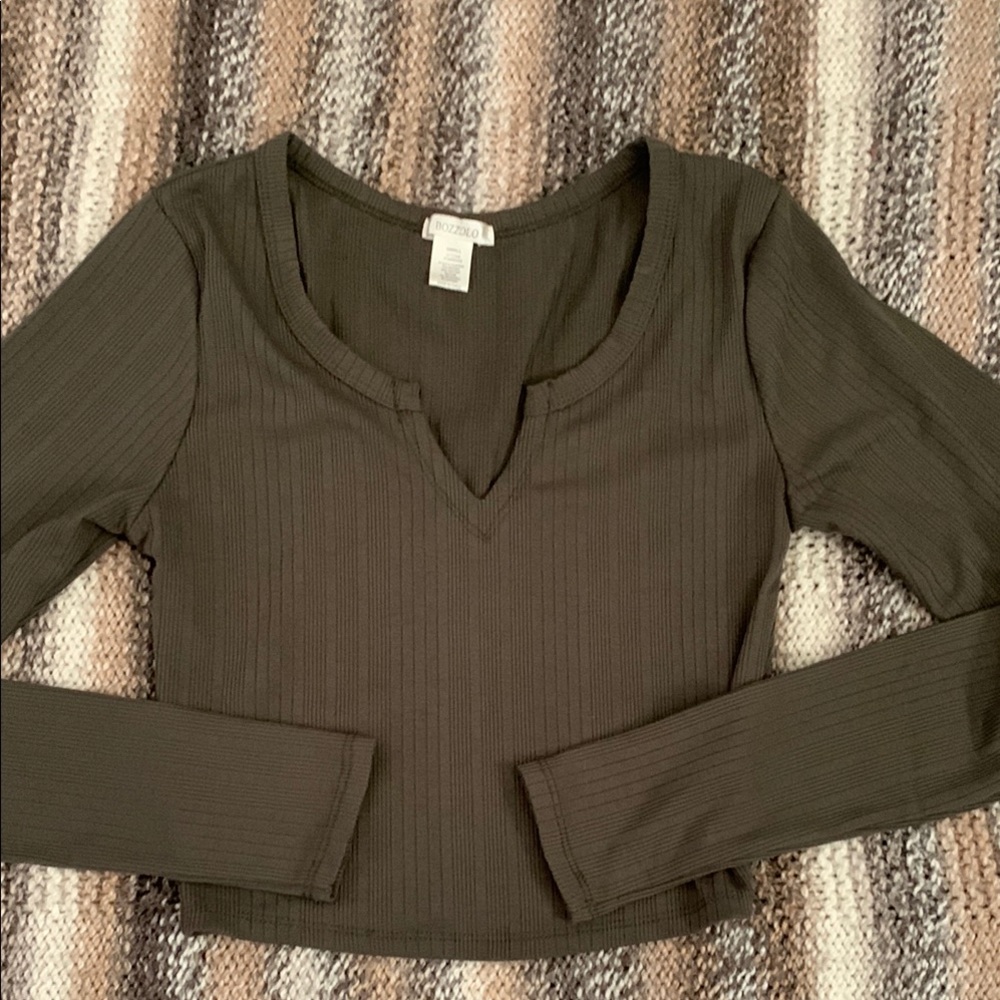 BOZZOLO V-neck Long Sleeve